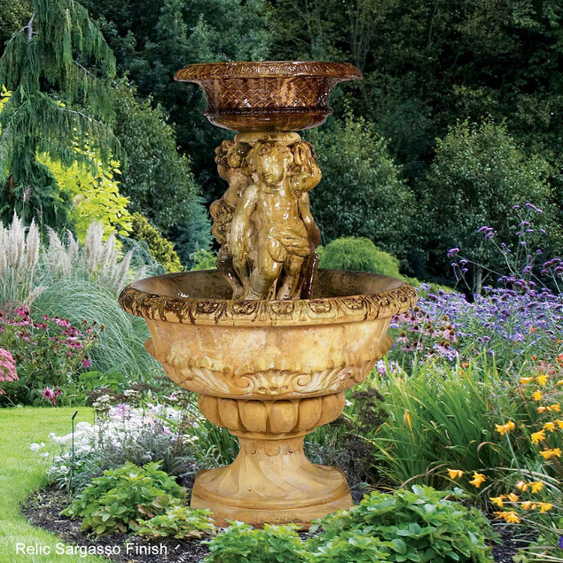 Cherubs Fountain- Cast Stone