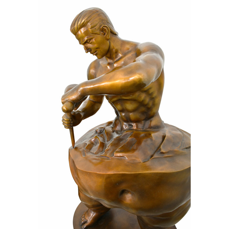 Chiseled Body Builder Art Sculpture