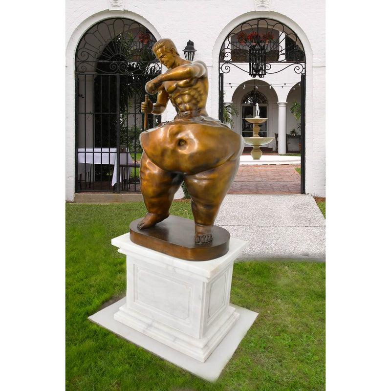 Chiseled Body Builder Art Sculpture