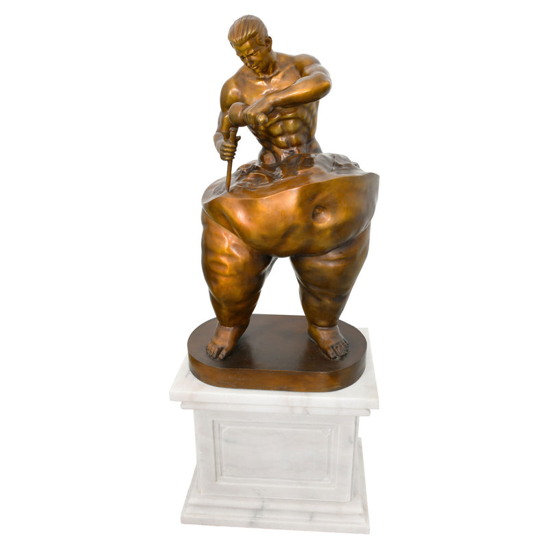 Chiseled Body Builder Art Sculpture