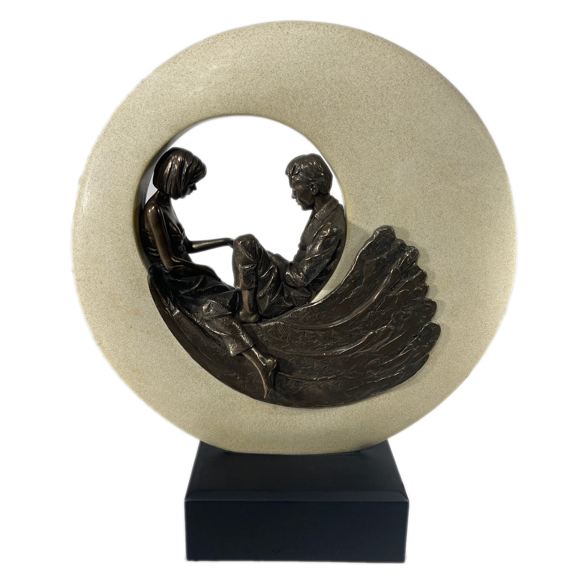 Circle of Love Couple Sculpture Genesis Fine Arts — AllSculptures