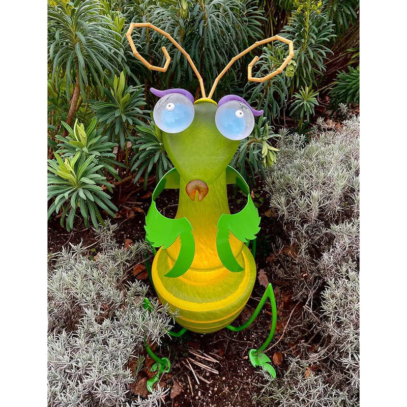 Cleo the Praying Mantis Art Glass Sculpture by Borowski