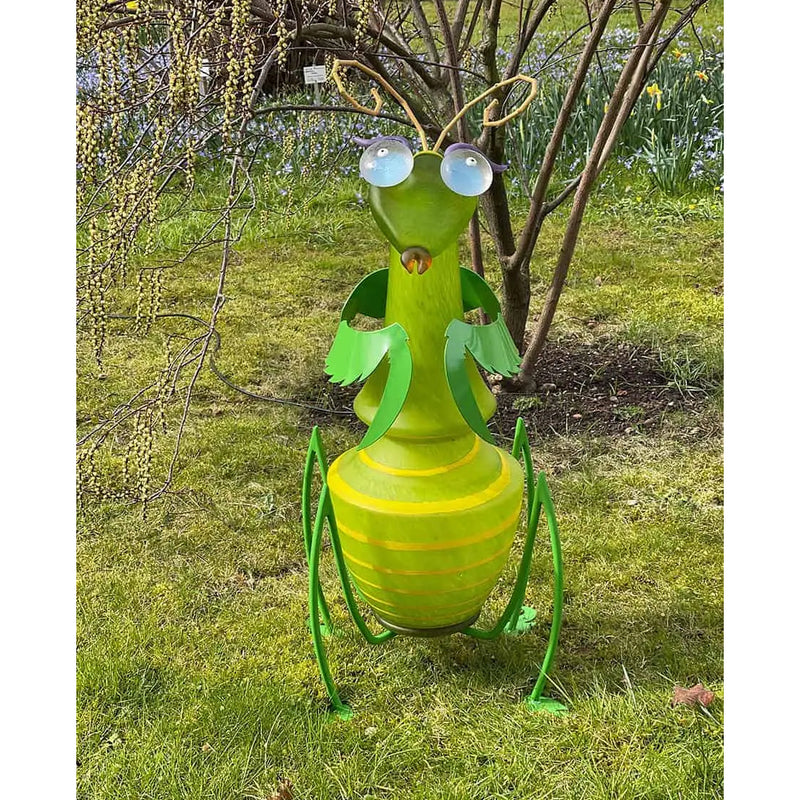 Cleo the Praying Mantis Art Glass Sculpture by Borowski