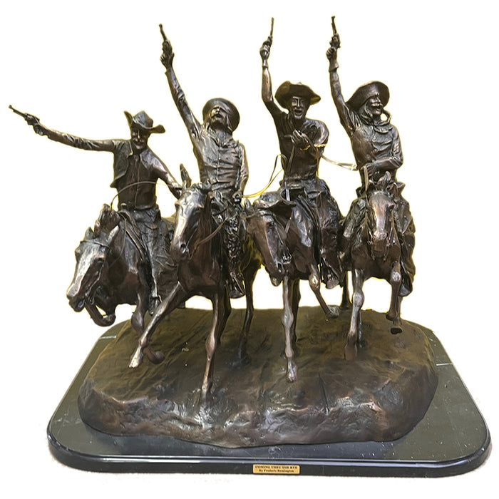 Coming Through The Rye Bronze Sculpture-27"H