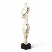 Abstract sculpture on a white background