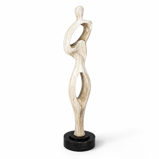 Abstract sculpture on a white background