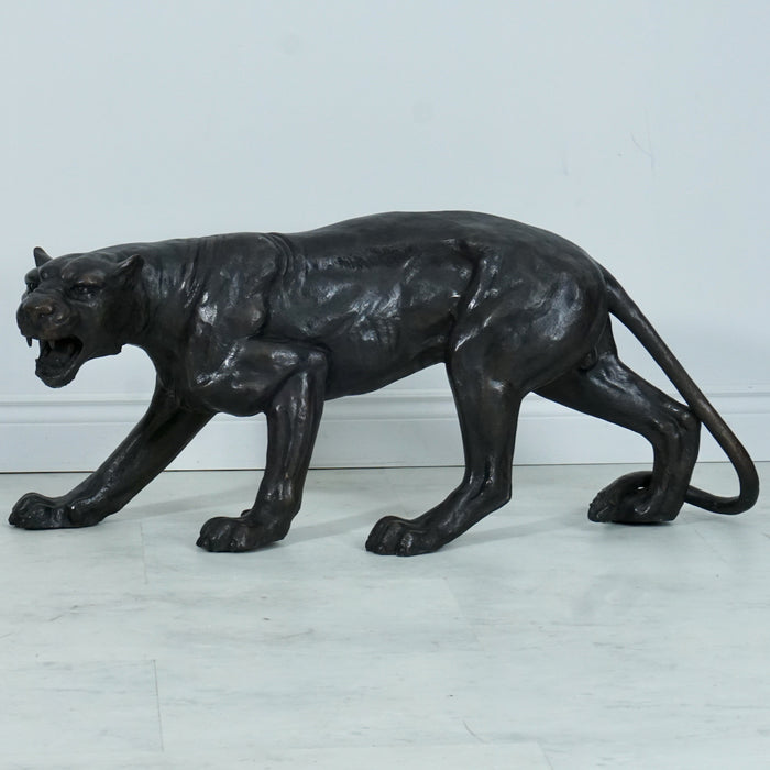 Stalking Cougar Bronze Sculpture