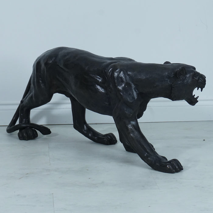 Stalking Cougar Bronze Sculpture