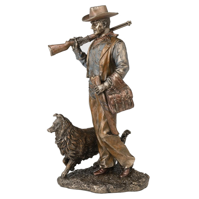 Cowboy with Dog Statue