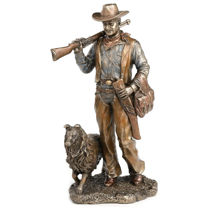 Cowboy with Dog Statue
