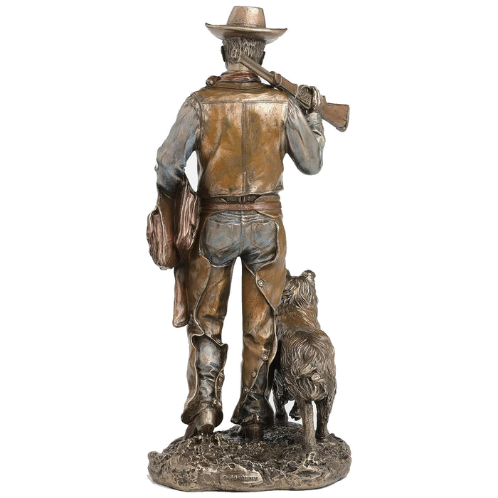 Cowboy with Dog Statue