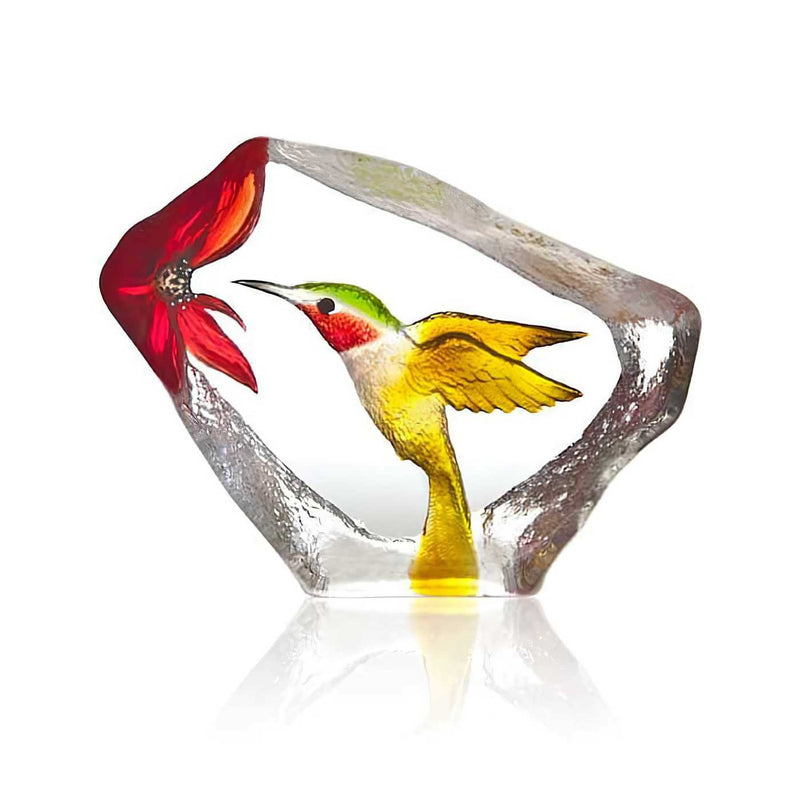 Crystal Hummingbird Sculpture