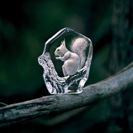 Crystal Squirrel Figurine