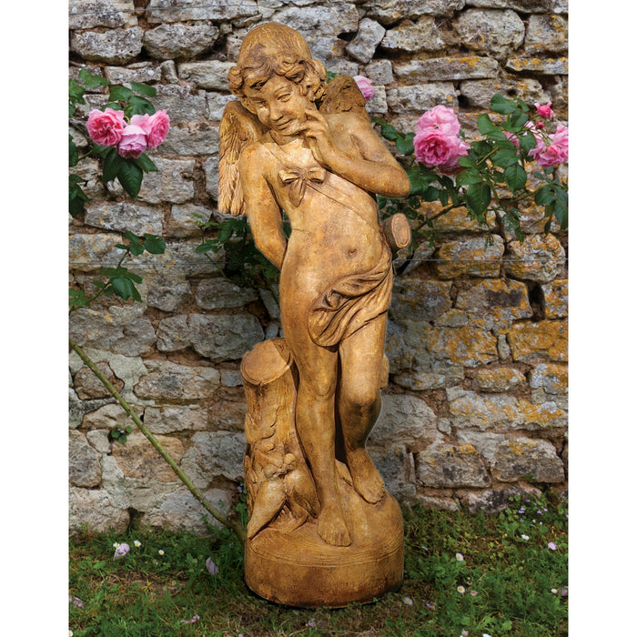 Cupid Garden Statue- Cast Stone