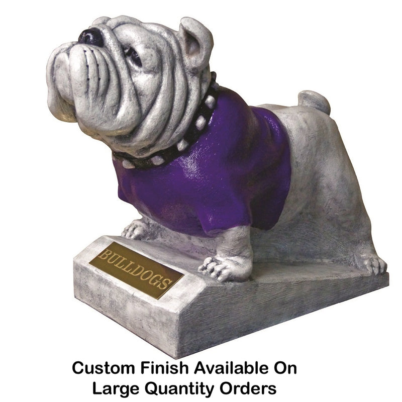 Mascot Bulldog Garden Statue-Cast Stone