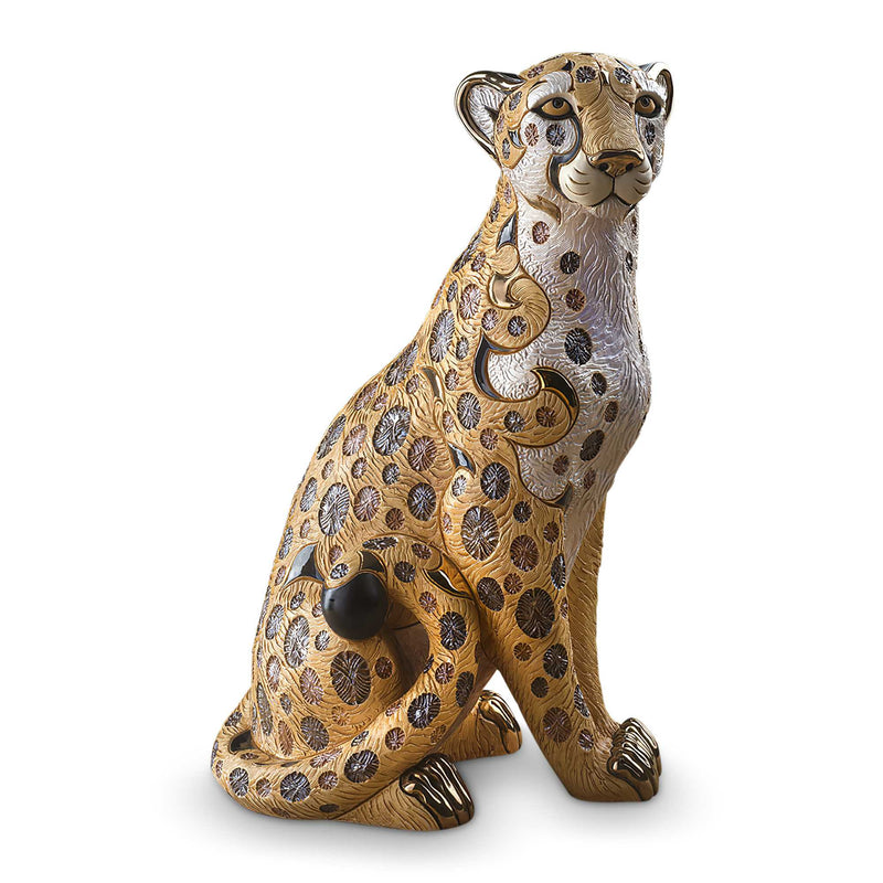 De Rosa Cheetah Sculpture-Ceramic
