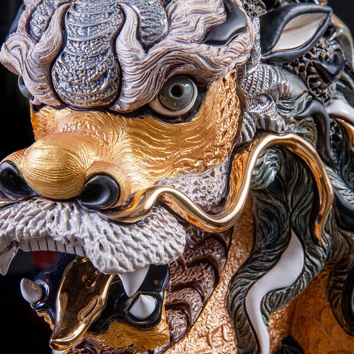 King Chinese Dragon Sculpture-Ceramic