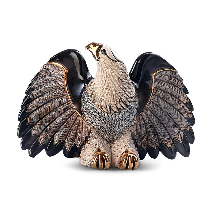 Bald Eagle Sculpture-Ceramic