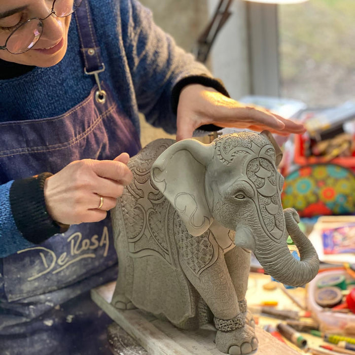 Royal Elephant Sculpture-Ceramic