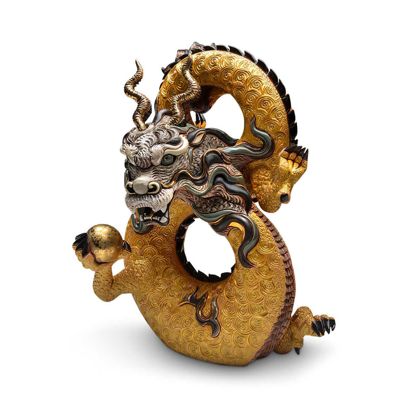 Infinite Chinese Dragon Sculpture-Ceramic