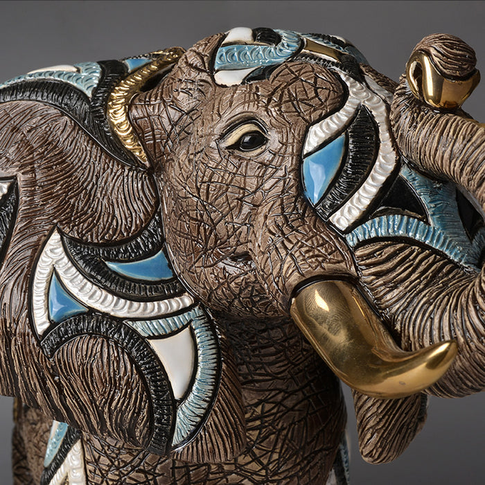 African Elephant Sculpture-Ceramic
