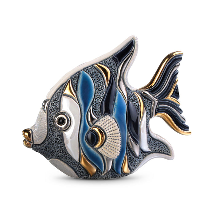 Blue Angel Fish Figurine-Ceramic