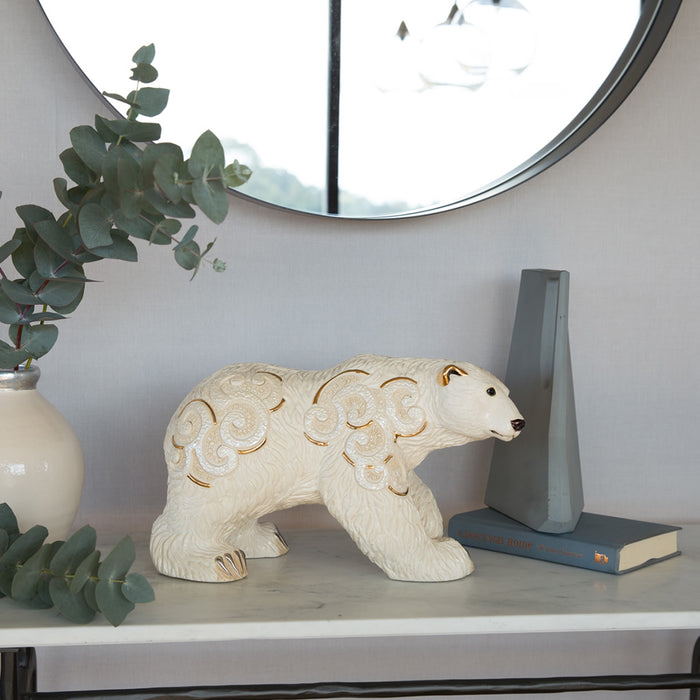 De Rosa Polar Bear Sculpture-Ceramic