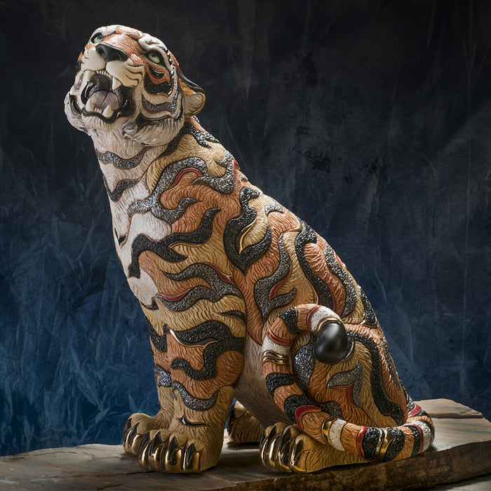 De Rosa Tiger Sculpture-Ceramic