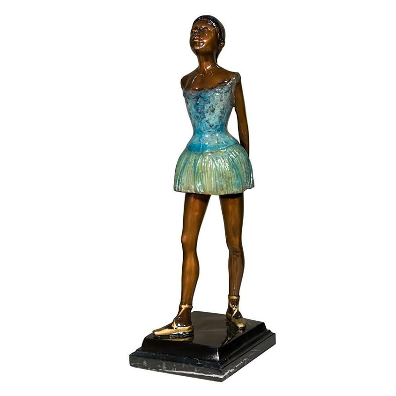 Bronze Degas Little Dancer Ballerina Sculpture-21"H