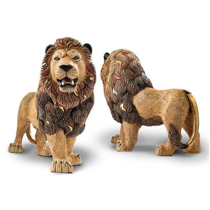 Walking Lion Sculpture-Ceramic