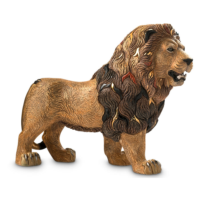 Walking Lion Sculpture-Ceramic