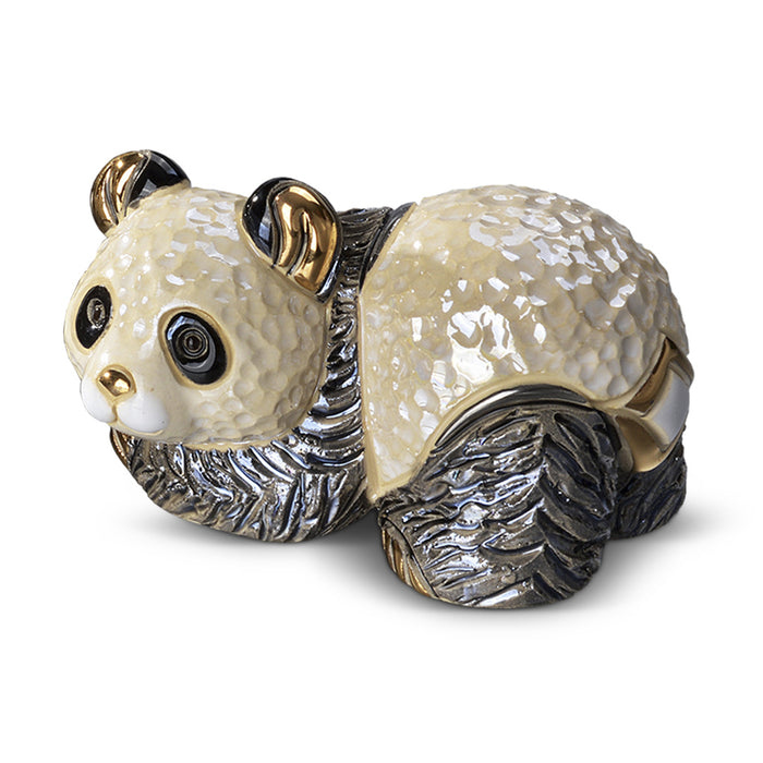 De Rosa Panda Family Figurines Set of 2-Ceramic