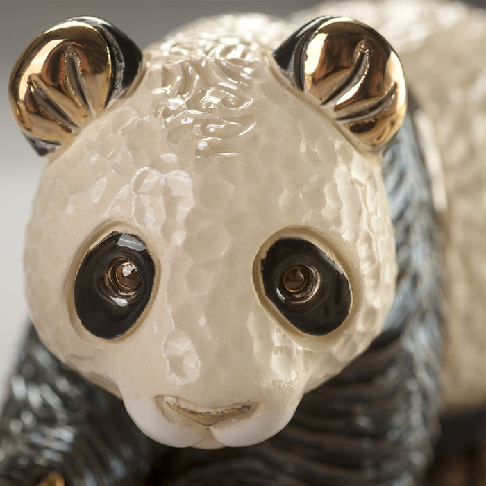 De Rosa Panda Family Figurines Set of 2-Ceramic