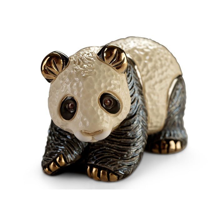 De Rosa Panda Family Figurines Set of 2-Ceramic