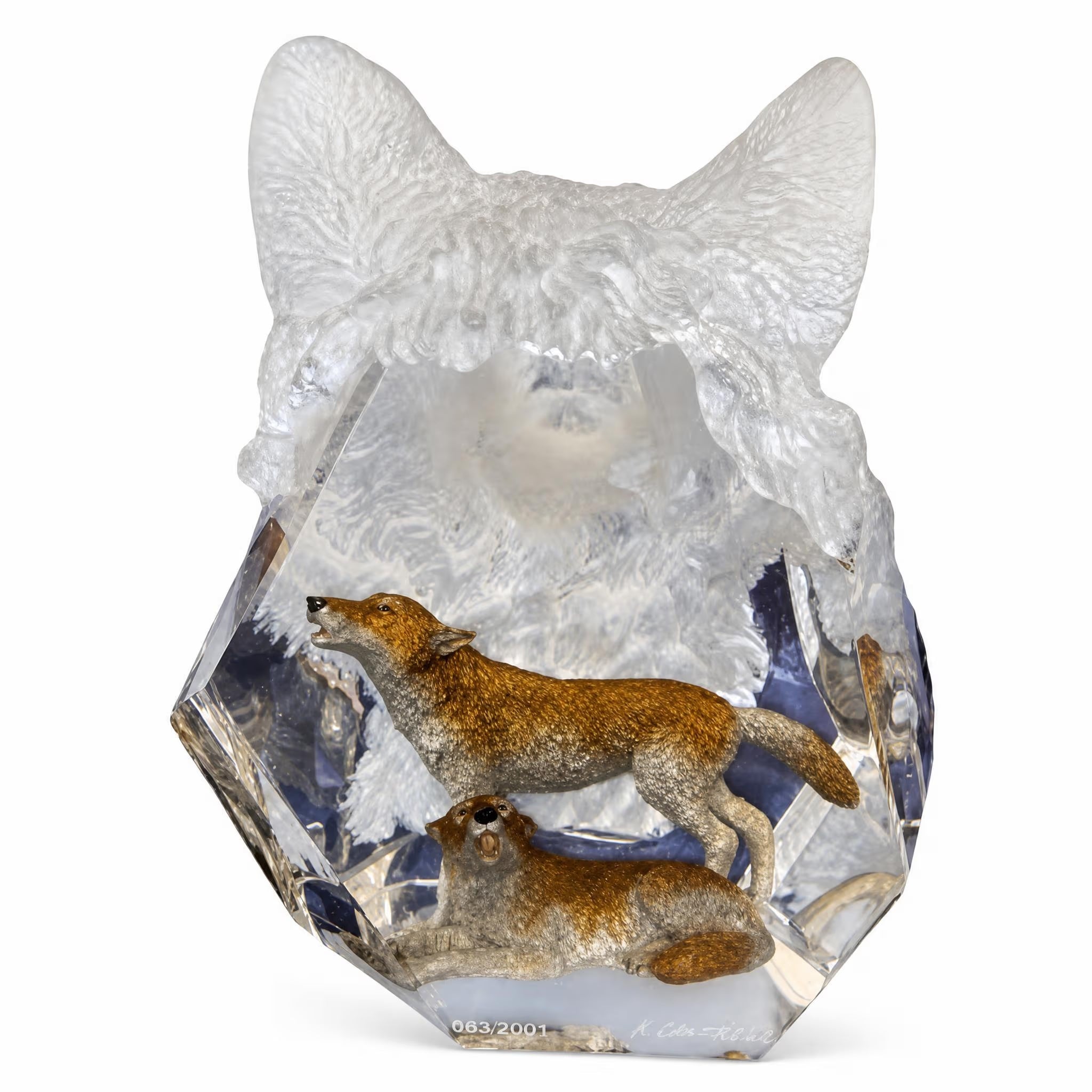 Devotion Wolf Sculpture by Kitty Cantrell — AllSculptures