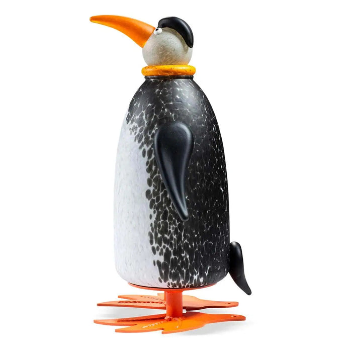 Diver the Penguin Art Glass Sculpture by Borowski-Black