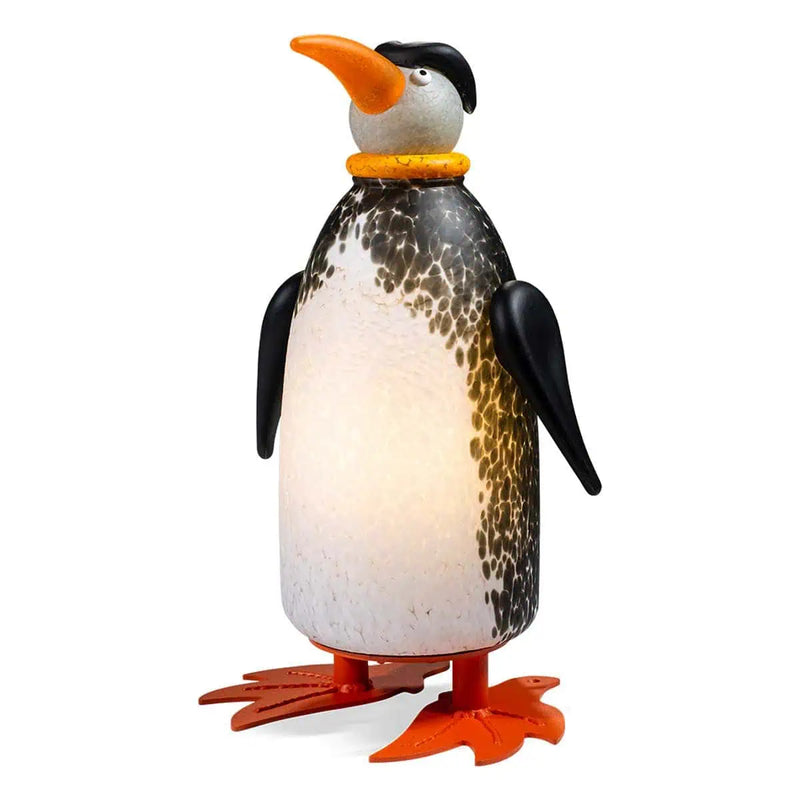 Diver the Penguin Art Glass Sculpture by Borowski-Black