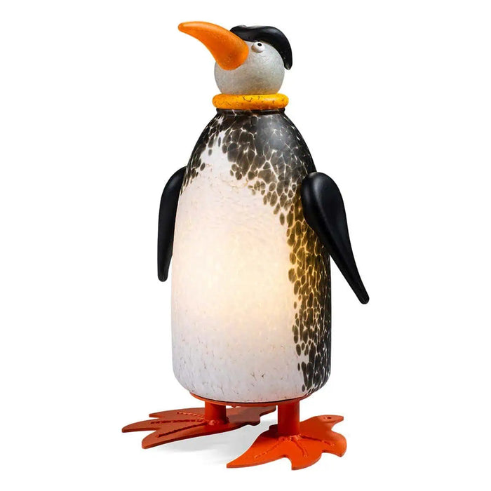 Diver the Penguin Art Glass Sculpture by Borowski-Black