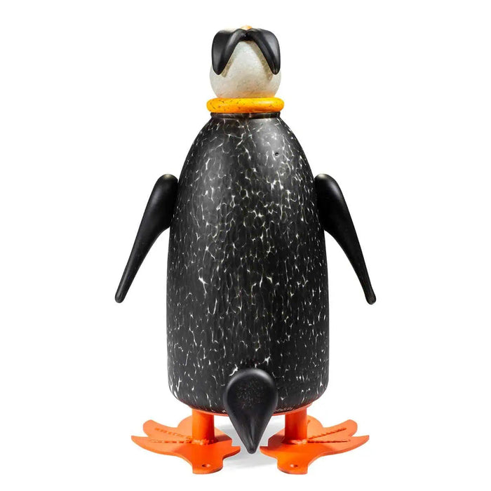 Diver the Penguin Art Glass Sculpture by Borowski-Black