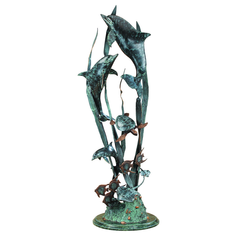Dolphin Seaworld Seascape Sculpture