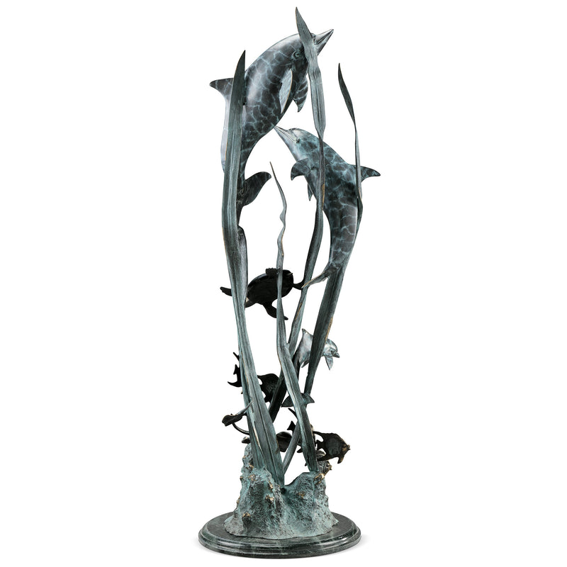 Dolphin Seaworld Seascape Sculpture