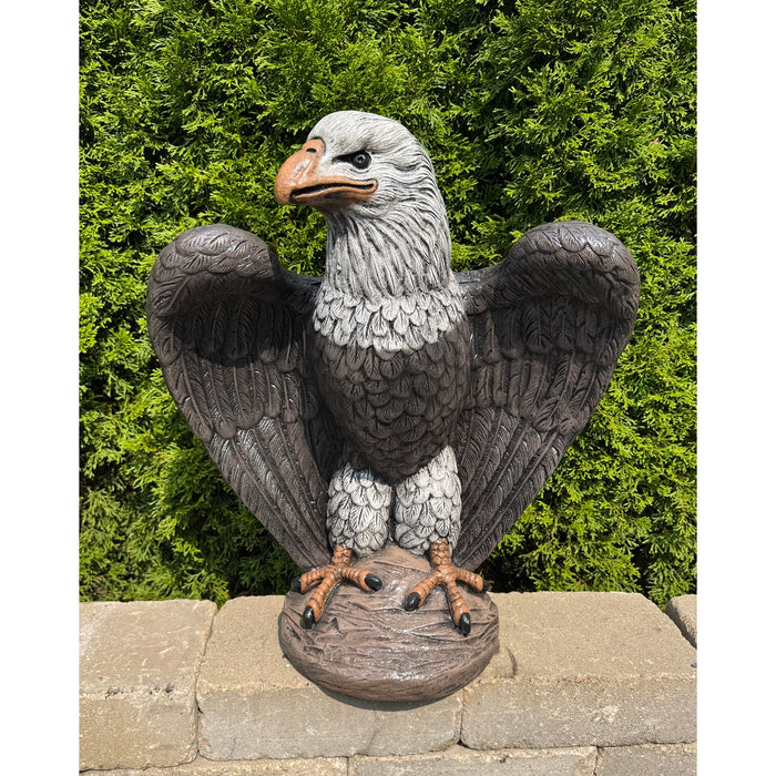 Eagle Garden Statue Set of 2- Cast Stone