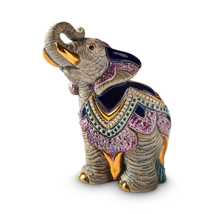 Indian Elephant Figurine-Ceramic