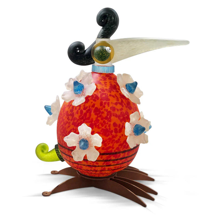 Gonzo Elvis Bird Art Glass Sculpture by Borowski