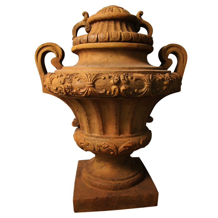 Embellished Urn with Lid