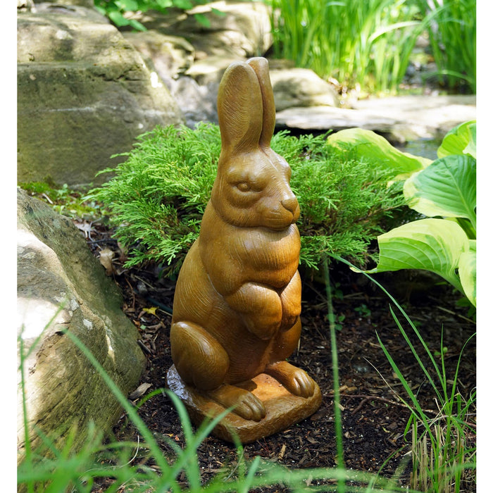 English Rabbit Garden Statue- Cast Stone