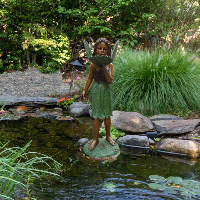 Fairy Bronze Fountain Sculpture