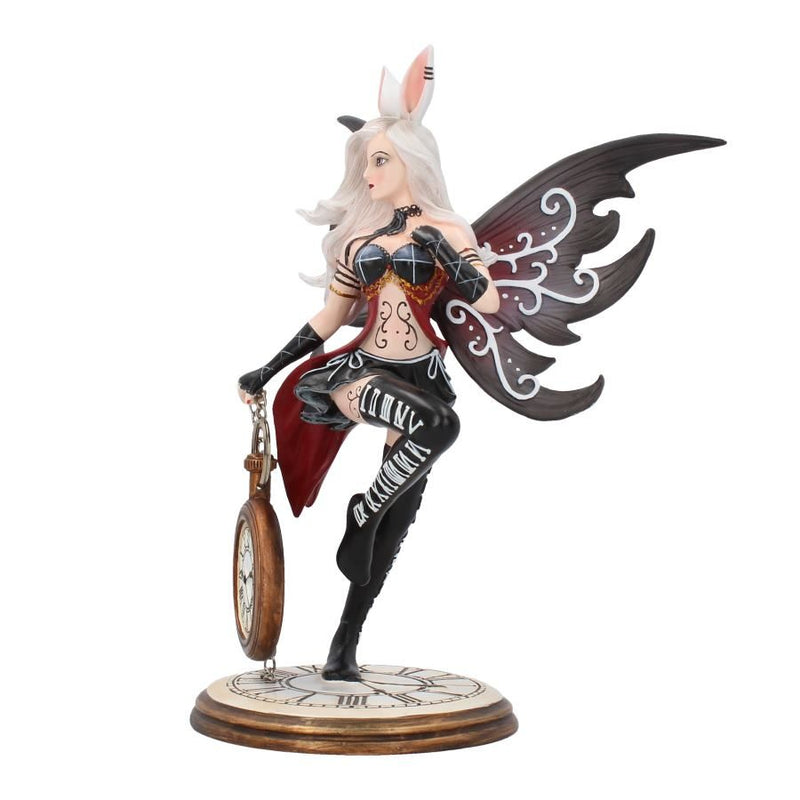 Rabbit with Clock Fairy Statue