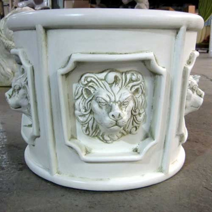 Five Lion Head Garden Urn Planter
