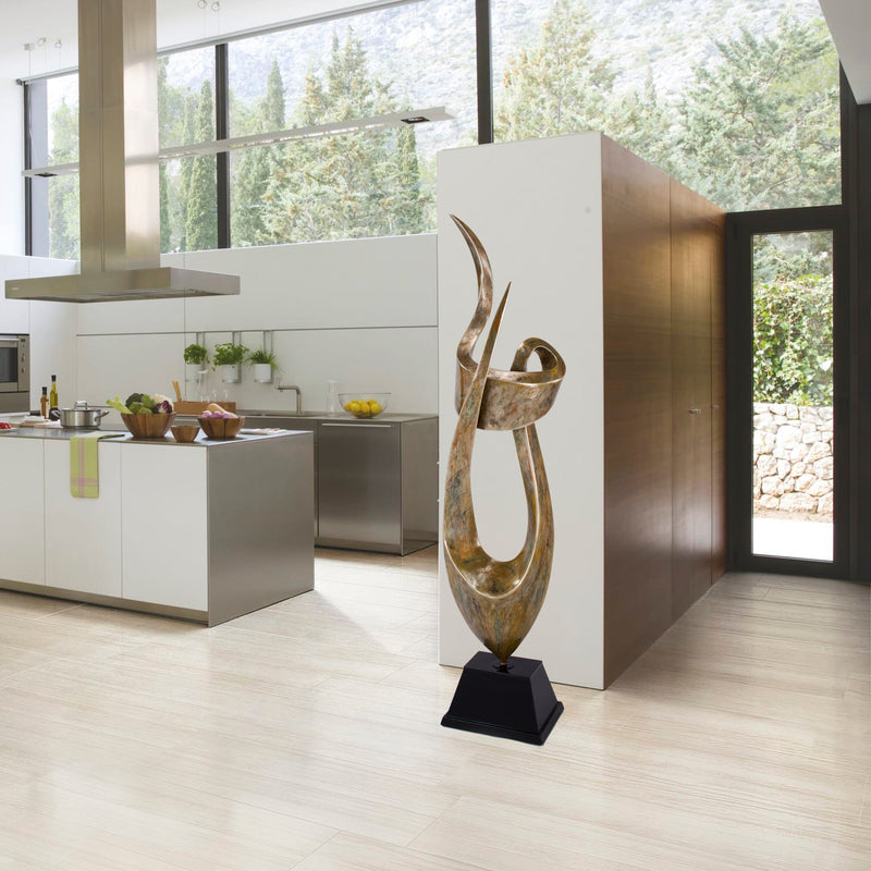 Abstract Flow Modern Floor Sculpture